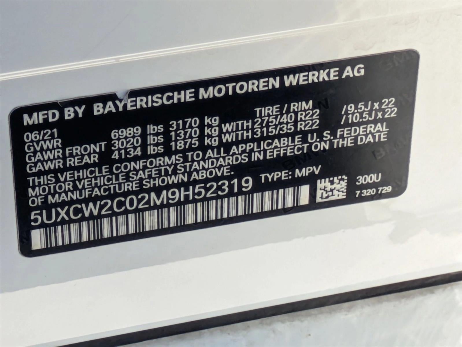 2021 BMW X7 xDrive40i Sports Activity Vehicle