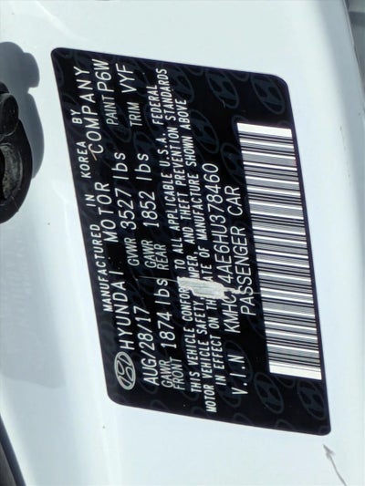 2017 Hyundai ACCENT SE Sedan Auto