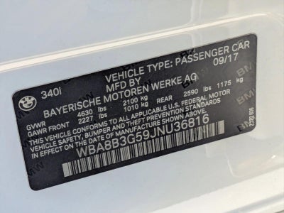 2018 BMW 340i Sedan