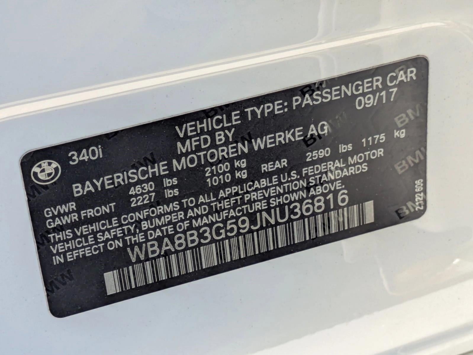 2018 BMW 340i Sedan