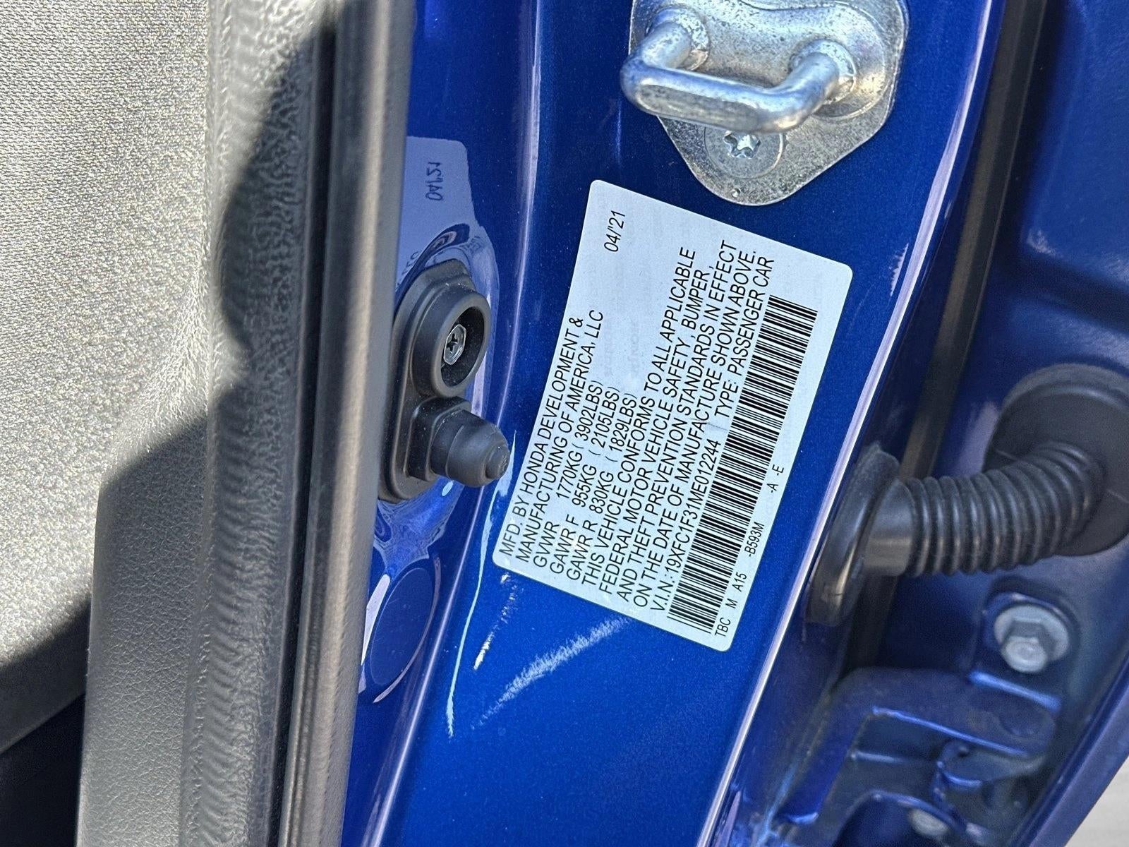 2021 Honda Civic Sedan EX CVT