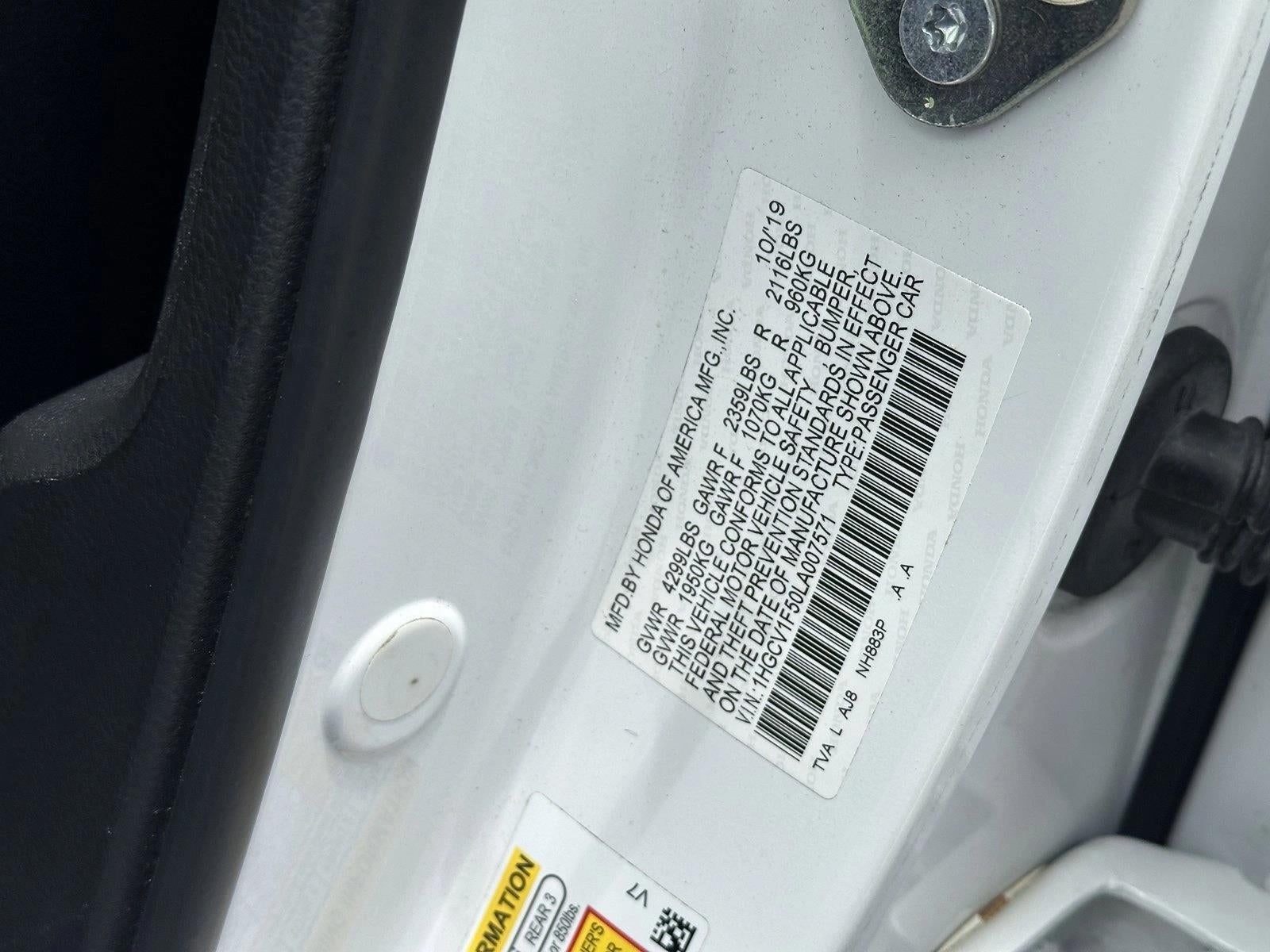 2020 Honda Accord Sedan EX-L 1.5T CVT