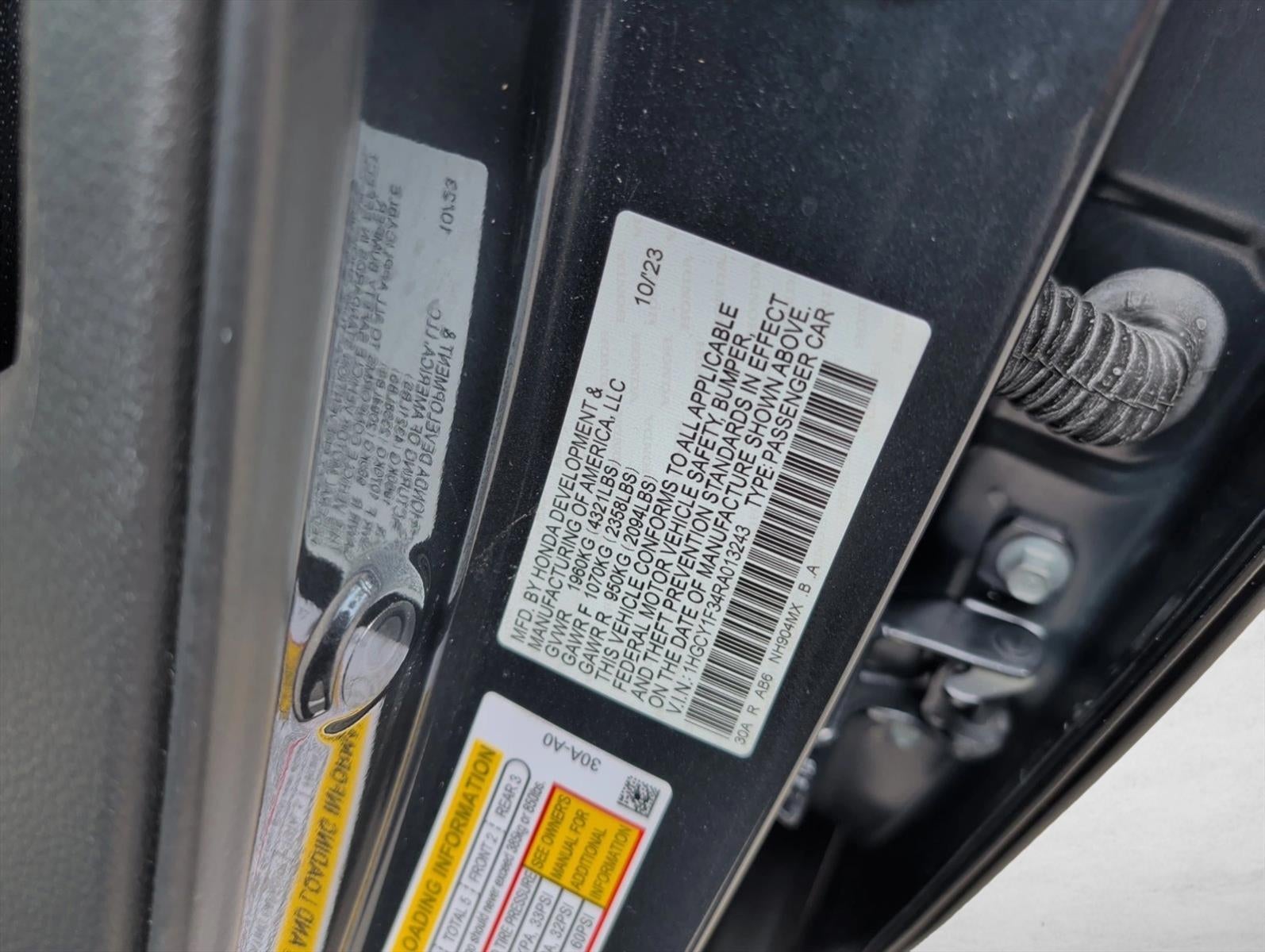 2024 Honda Accord Sedan EX CVT