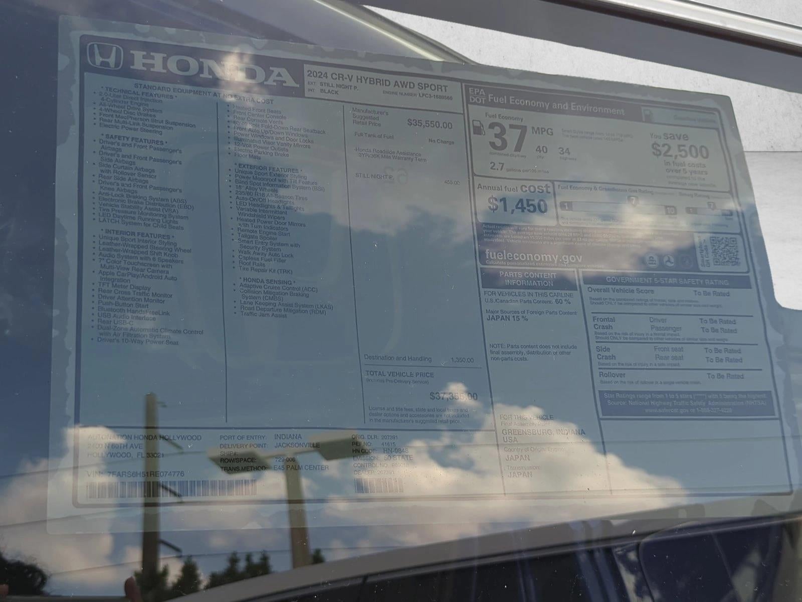 2024 Honda CR-V Hybrid Sport AWD