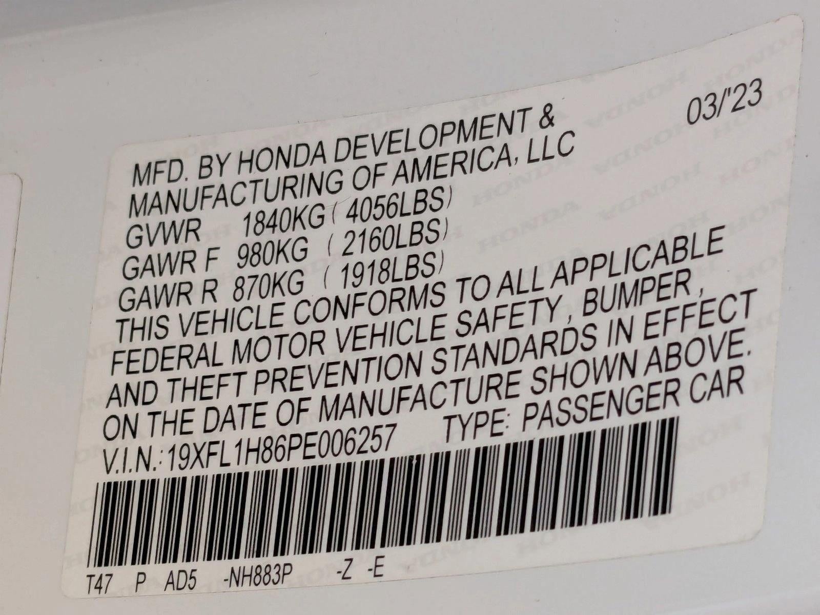 2023 Honda Civic Hatchback Sport Touring CVT