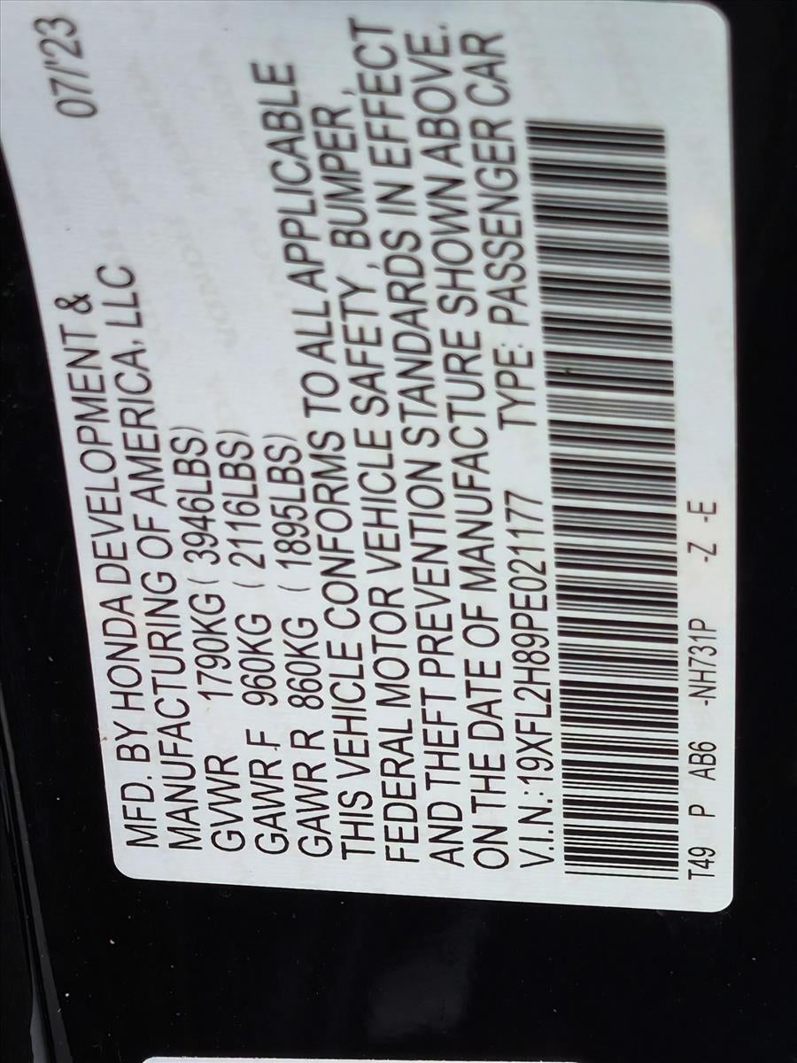 2023 Honda Civic Hatchback Sport CVT