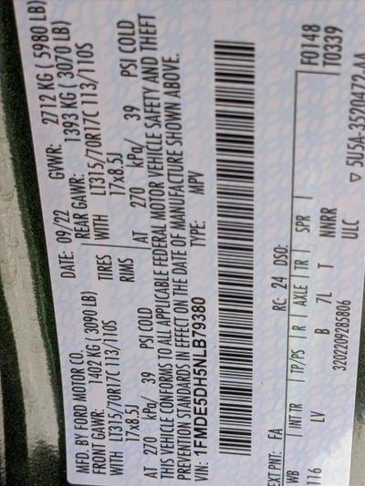 2022 Ford Bronco Base 4 Door Advanced 4x4