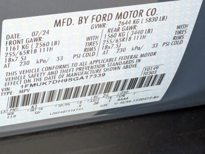 2025 Ford Explorer Active RWD