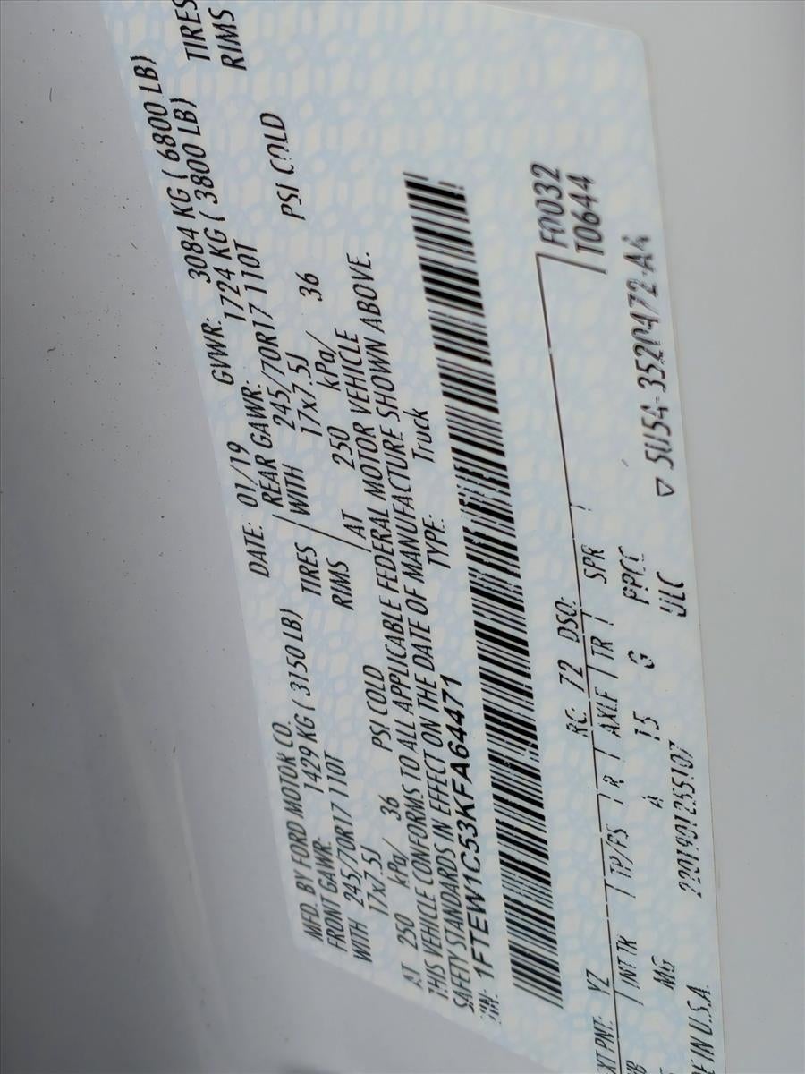 2019 Ford F-150 XLT 2WD SuperCrew 5.5' Box