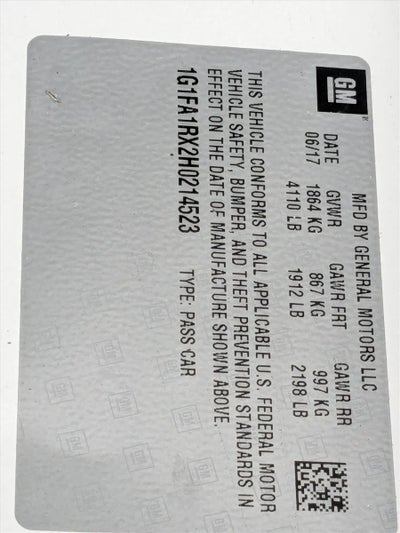 2017 Chevrolet Camaro 2dr Coupe 1LS