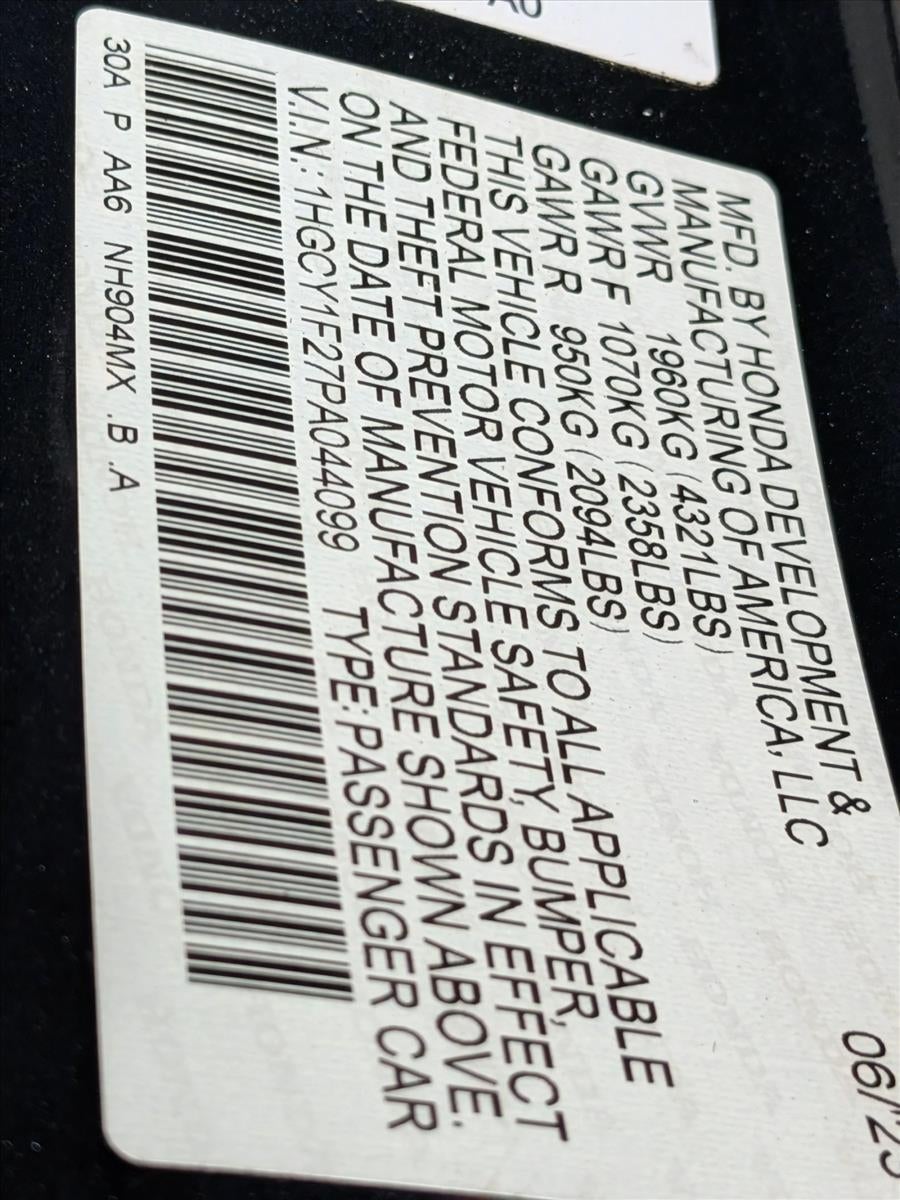 2023 Honda Accord Sedan LX CVT