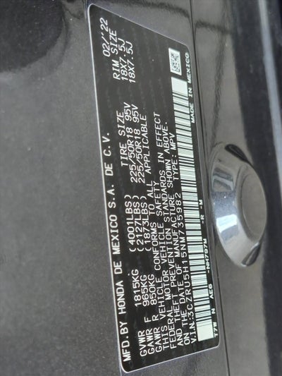 2022 Honda HR-V Sport 2WD CVT