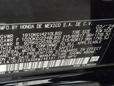 2024 Honda HR-V LX 2WD CVT