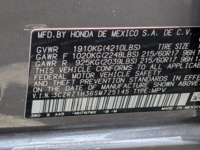 2025 Honda HR-V LX 2WD CVT