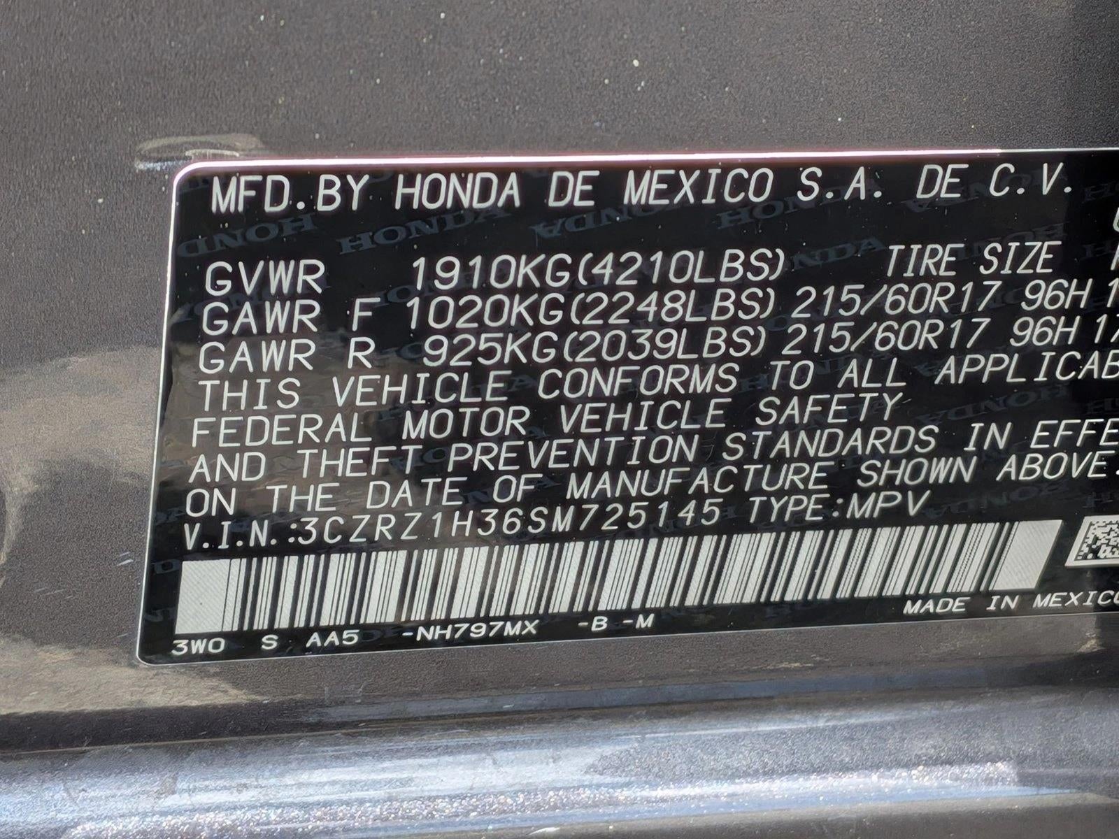 2025 Honda HR-V LX 2WD CVT