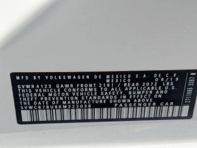 2019 Volkswagen Jetta SE Auto w/ULEV