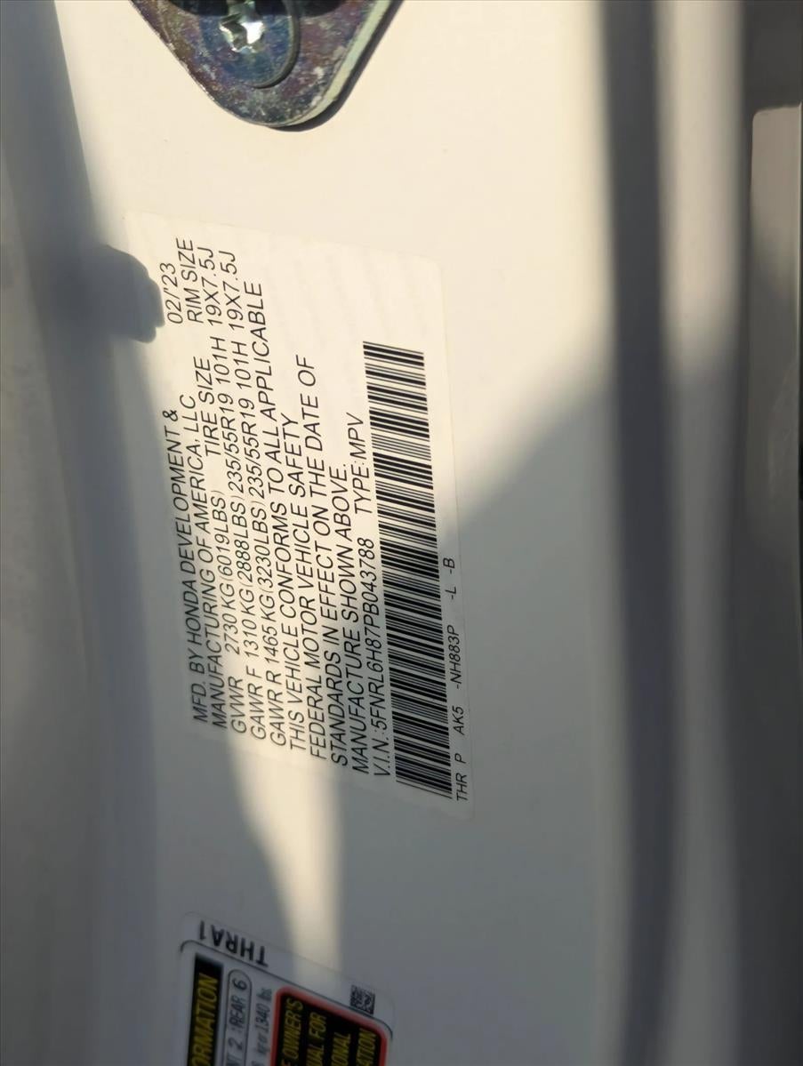 2023 Honda Odyssey Touring Auto