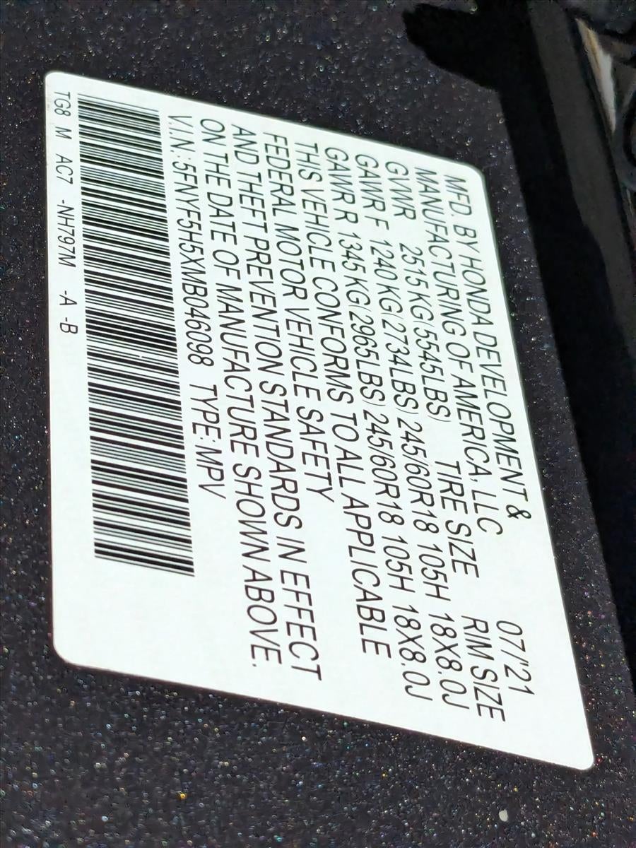 2021 Honda Pilot EX-L 2WD