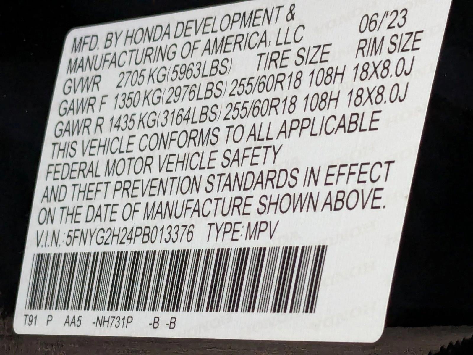 2023 Honda Pilot LX 2WD