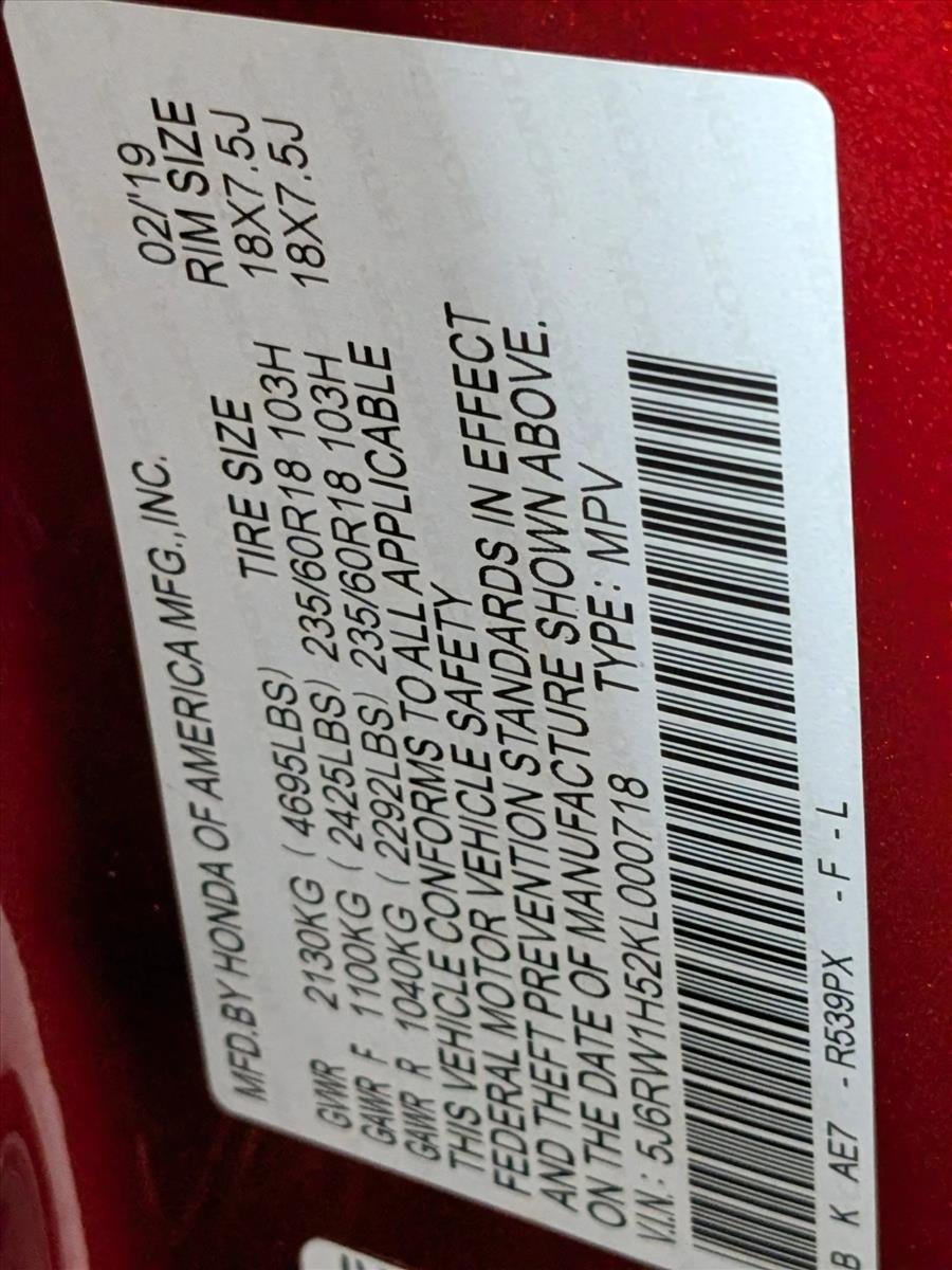 2019 Honda CR-V EX 2WD