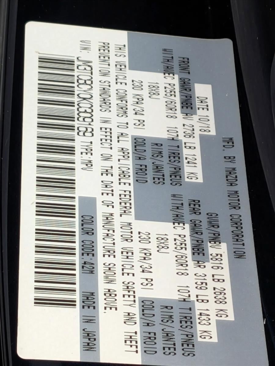 2019 Mazda Mazda CX-9 Touring AWD