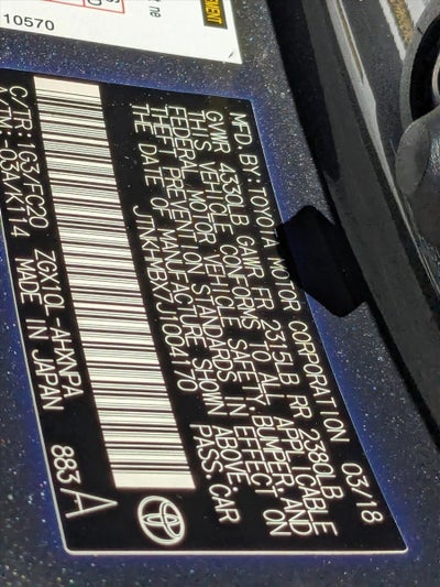 2018 Toyota C-HR XLE FWD (Natl)