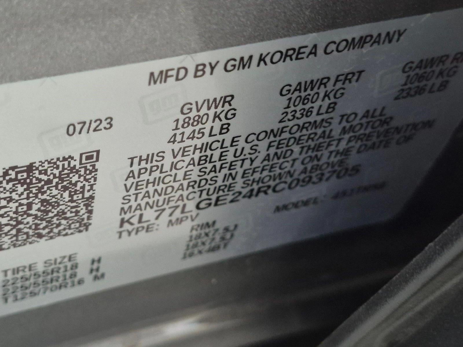 2024 Chevrolet Trax FWD 4dr 1RS