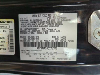 2017 Ford Mustang V6 Fastback