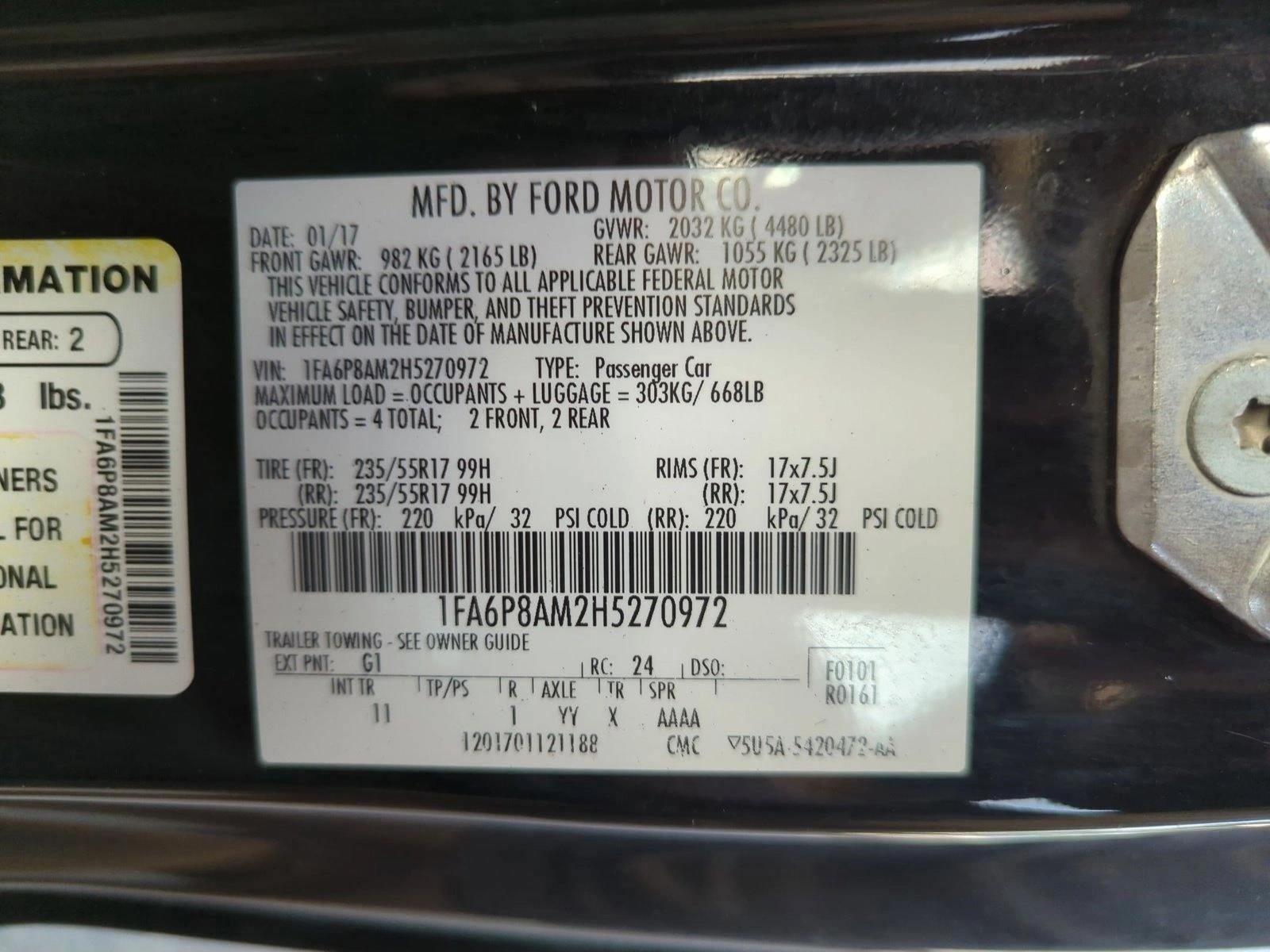 2017 Ford Mustang V6 Fastback