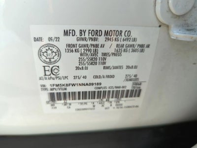 2022 Ford Explorer Limited 4WD