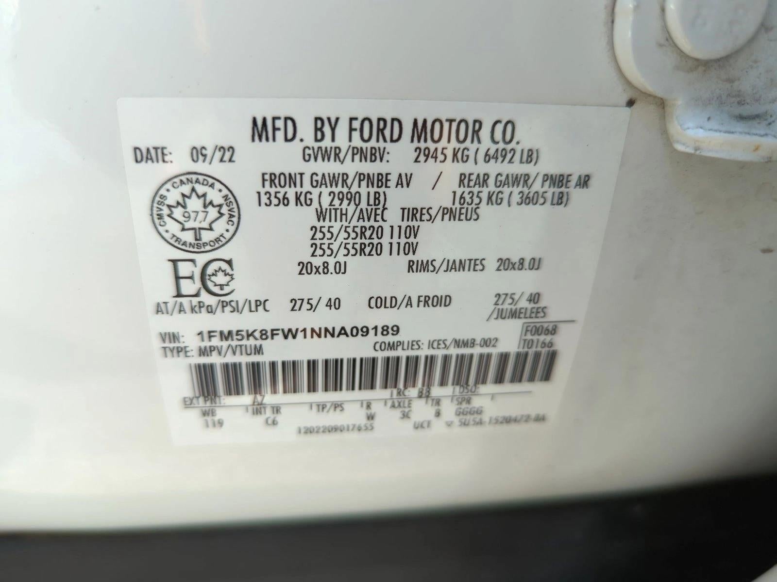 2022 Ford Explorer Limited 4WD