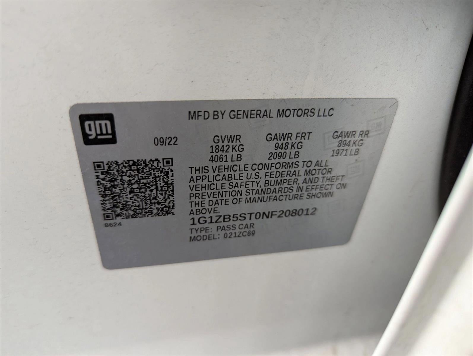 2022 Chevrolet Malibu 4dr Sdn LS w/1LS