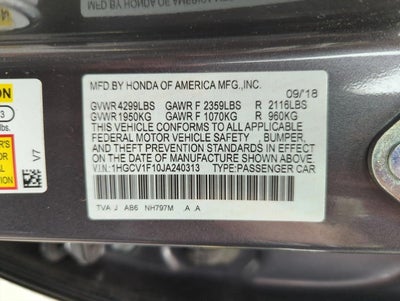 2018 Honda Accord Sedan LX CVT