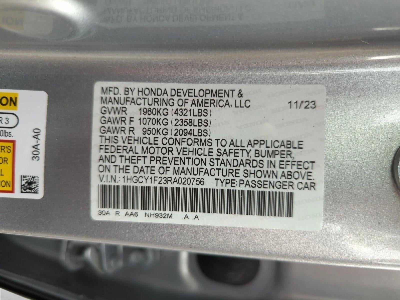 2024 Honda Accord Sedan LX CVT