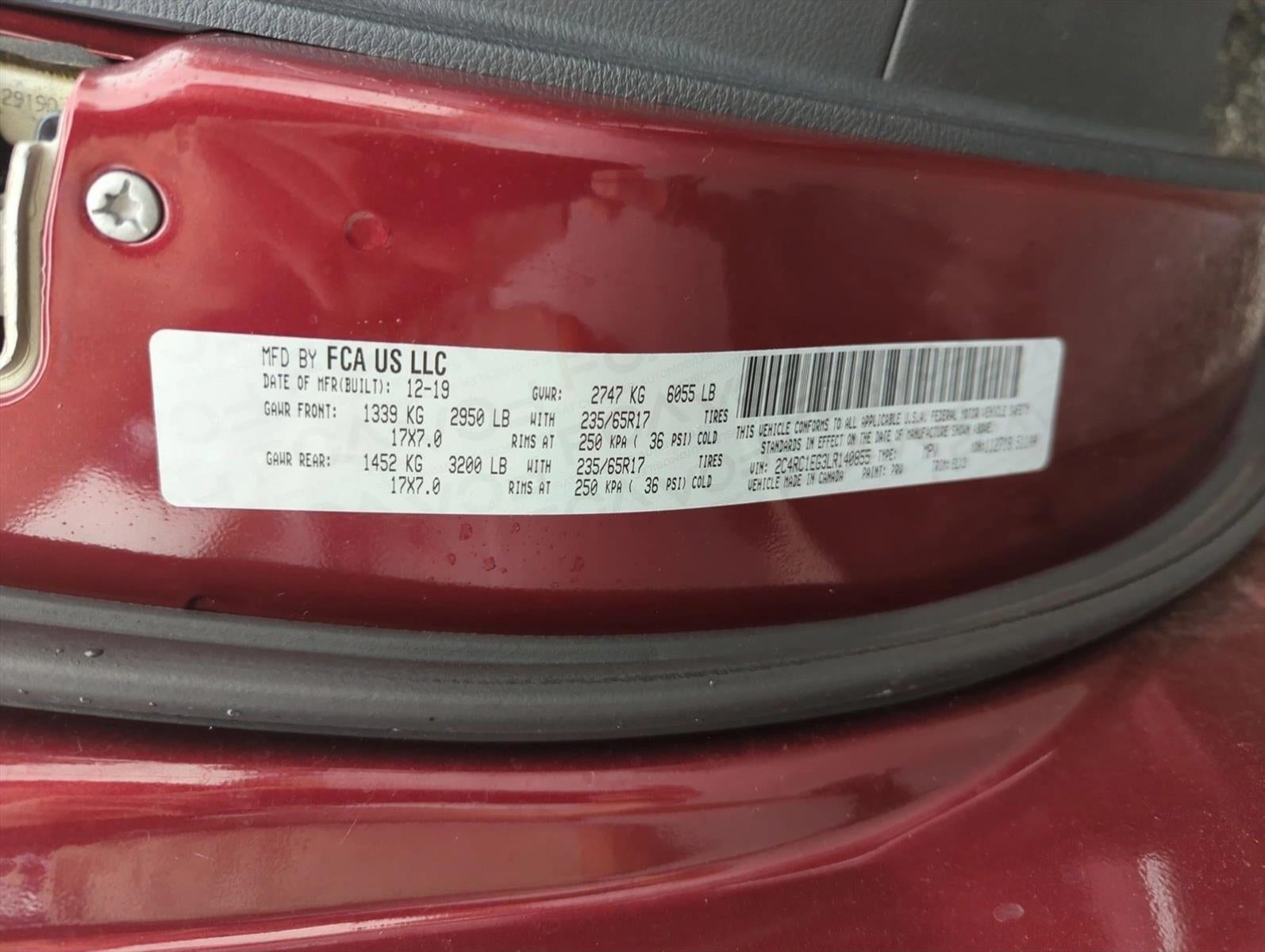 2020 Chrysler Pacifica Touring L Plus 35th Anniversary FWD *Ltd Avail*