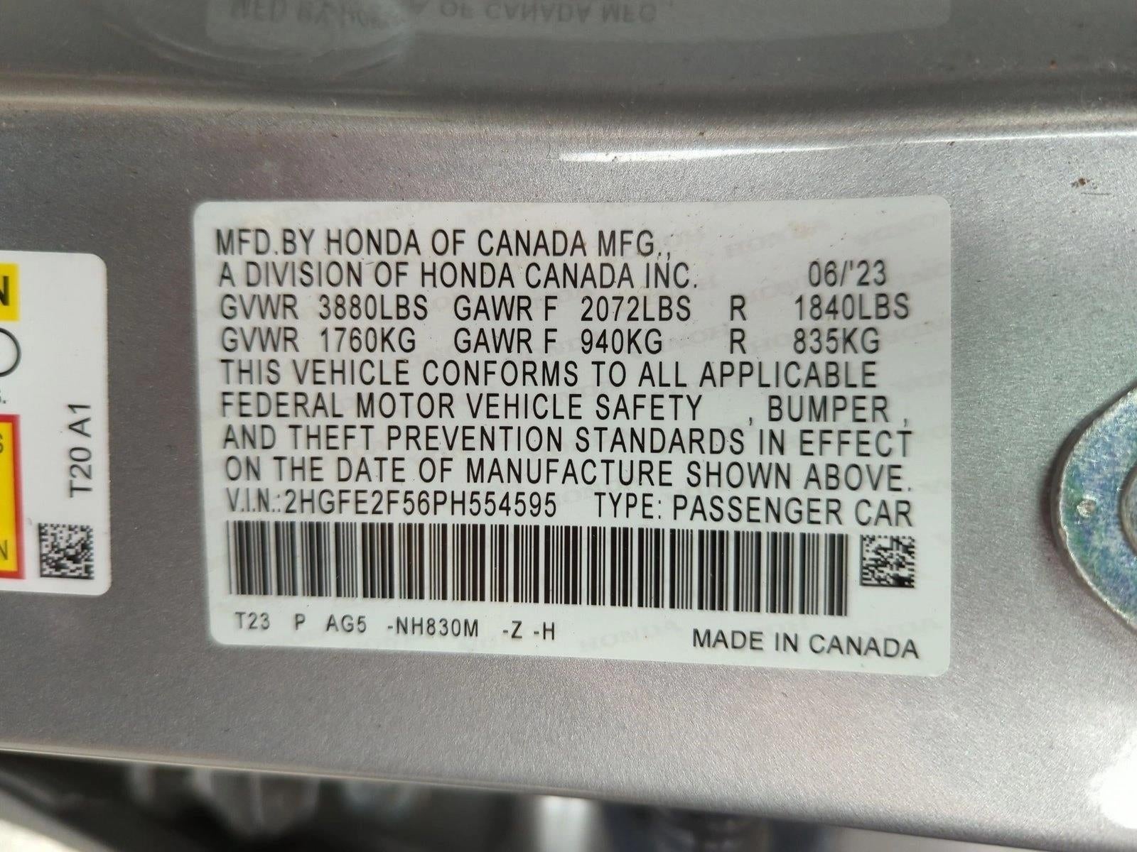 2023 Honda Civic Sedan Sport CVT
