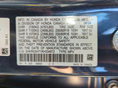 2024 Honda CR-V EX-L 2WD