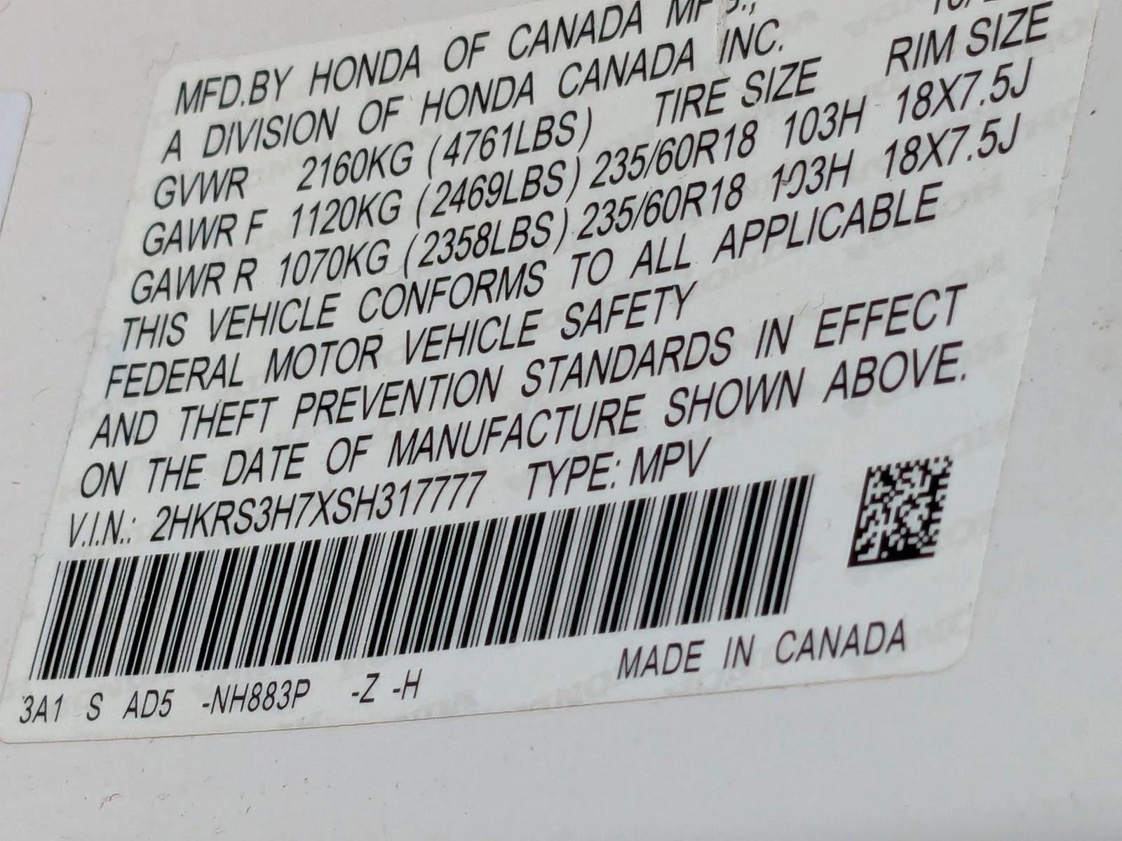 2025 Honda CR-V EX-L 2WD