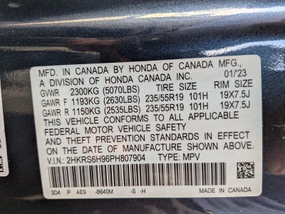 2023 Honda CR-V Hybrid Sport Touring AWD