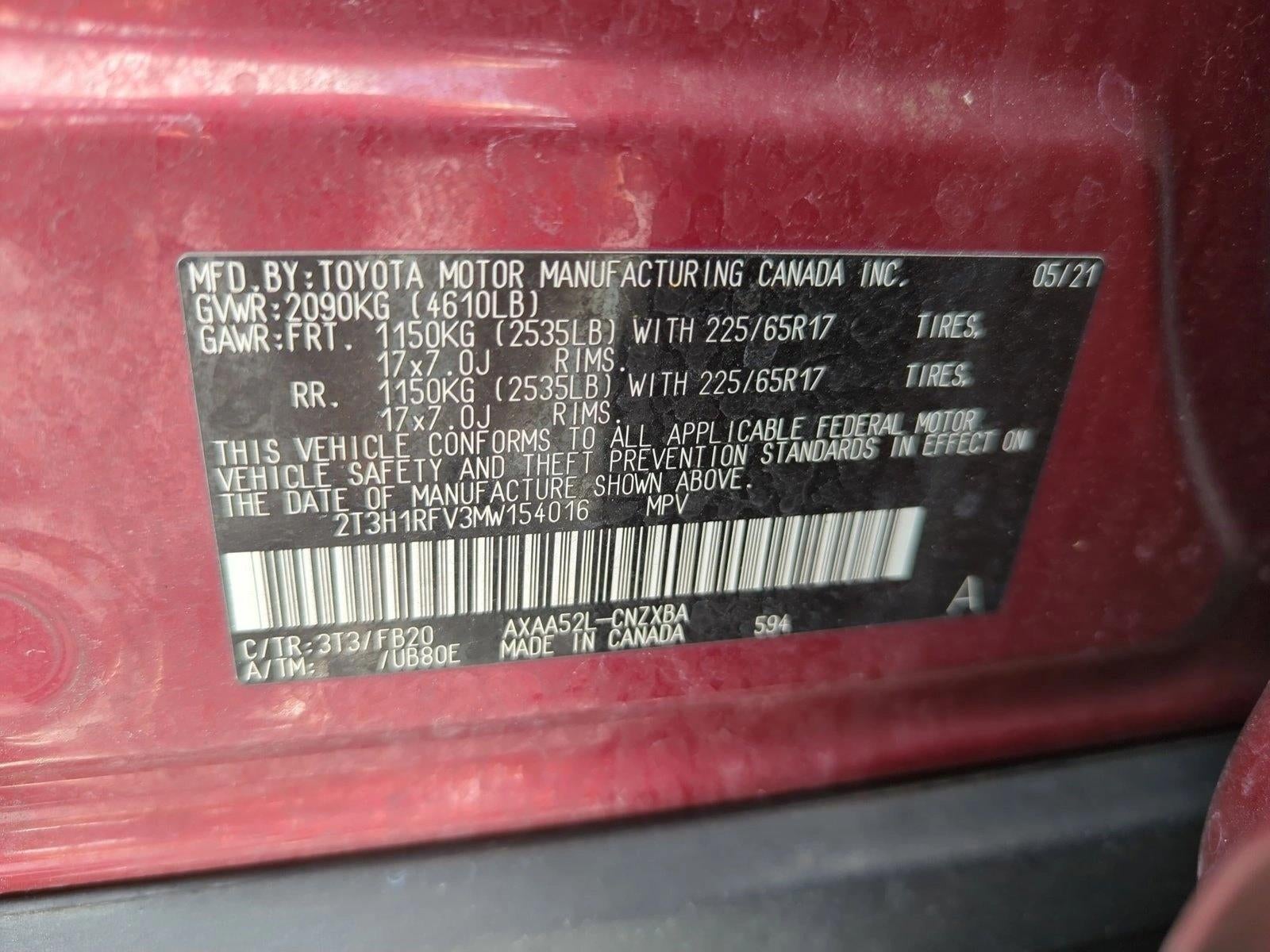 2021 Toyota RAV4 LE FWD (GS)