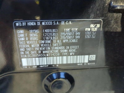 2020 Honda HR-V LX 2WD CVT