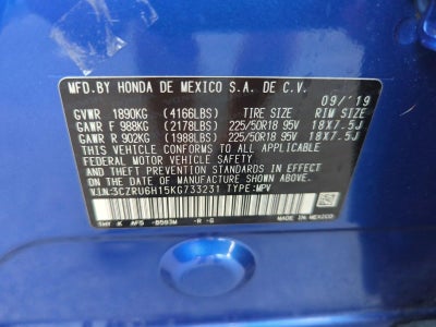 2019 Honda HR-V Sport AWD CVT