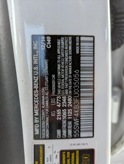 2015 Mercedes-Benz C-Class C 300 4MATIC® Luxury Sedan