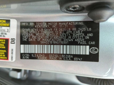 2022 Lexus ES 350 FWD