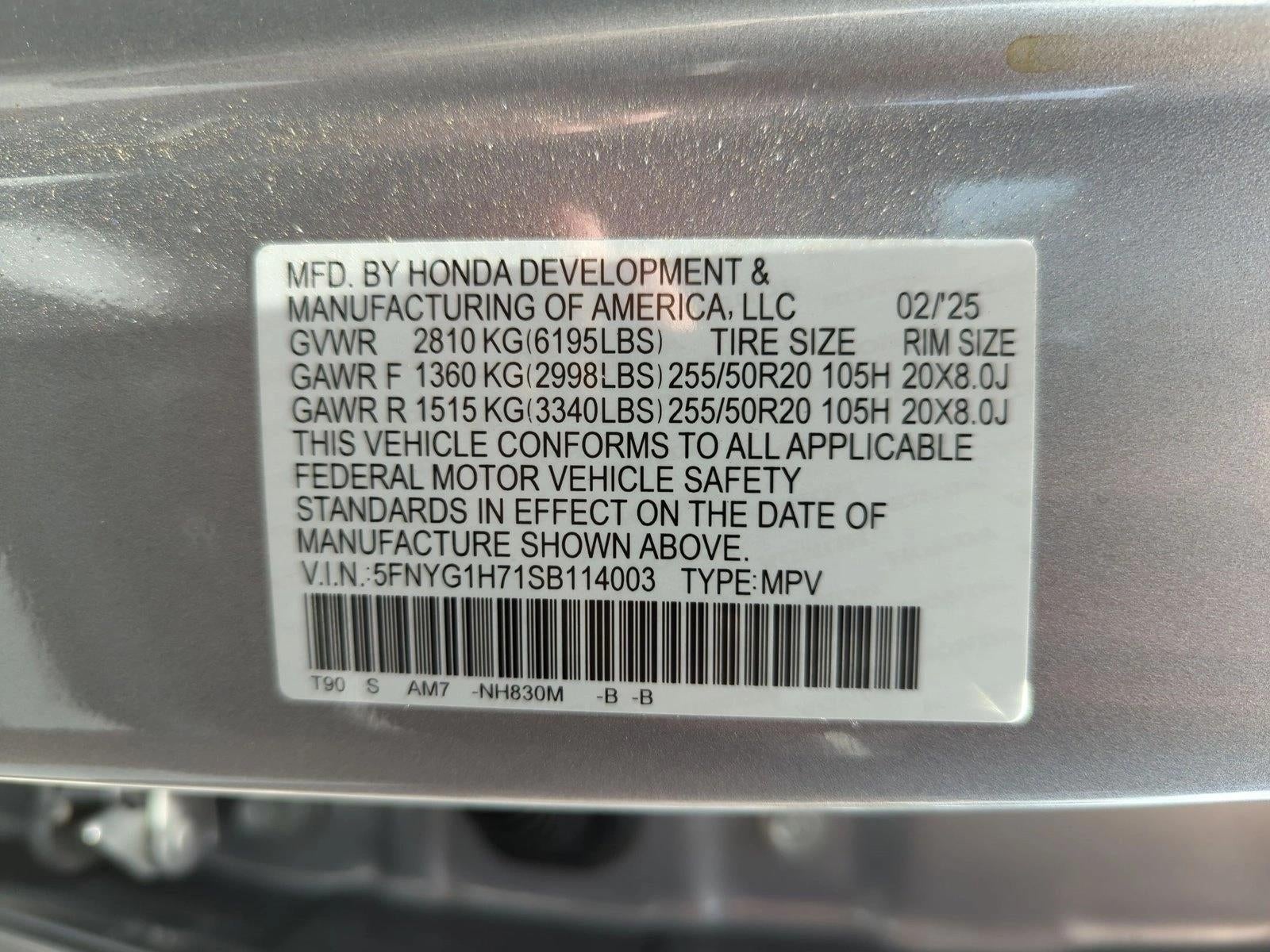 2025 Honda Pilot Touring AWD