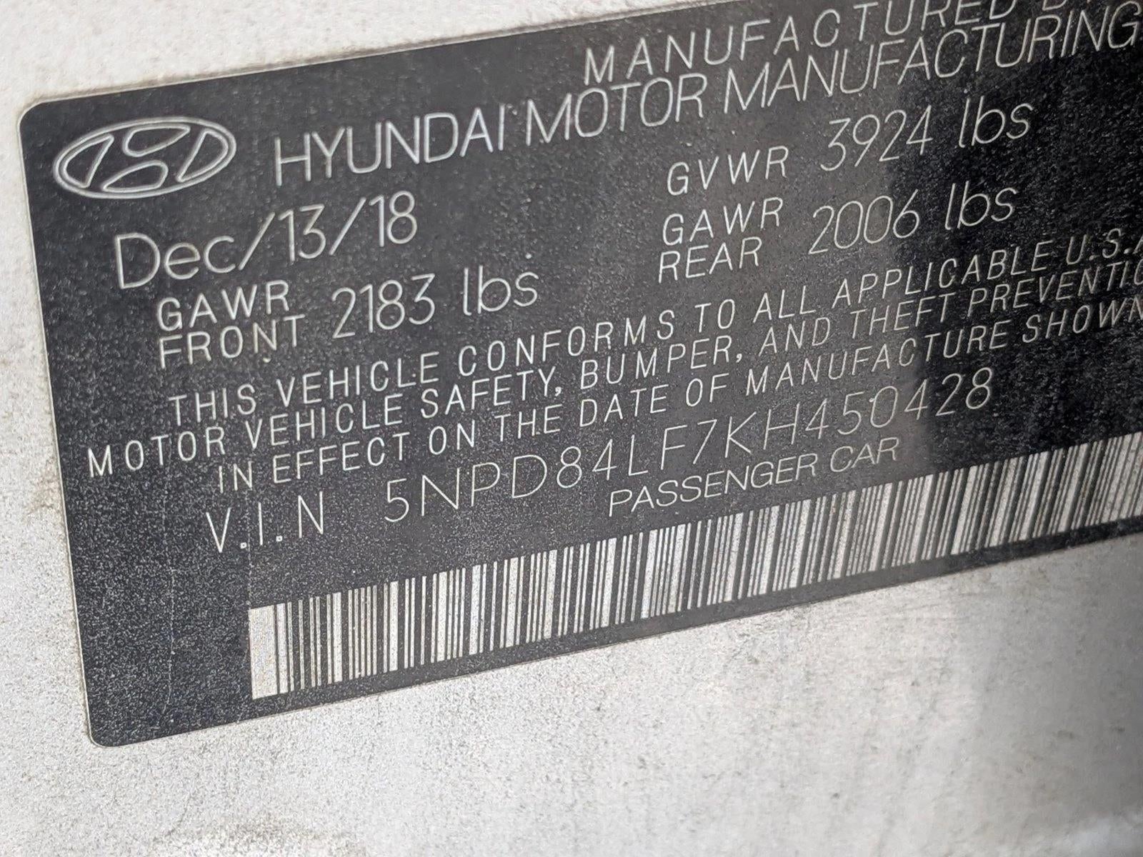 2019 Hyundai ELANTRA Value Edition Auto