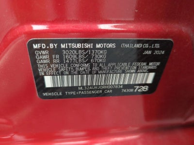 2024 Mitsubishi Mirage ES CVT