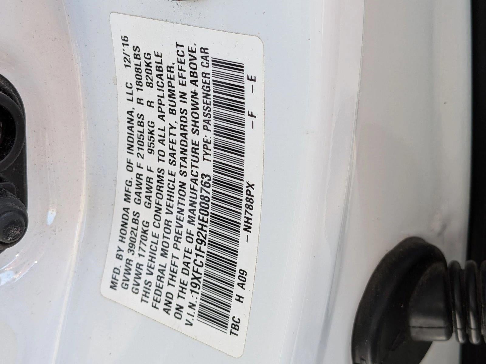 2017 Honda Civic Sedan Touring CVT