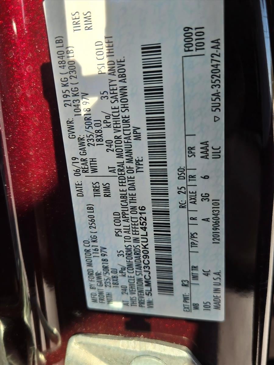 2019 Lincoln MKC Reserve FWD