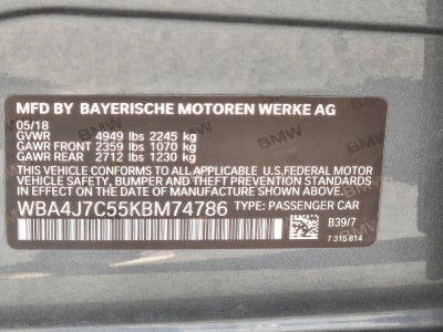 2019 BMW 440i xDrive Gran Coupe